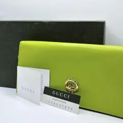 良品⭐️GUCCI グッチ　長財布　ソフトビット　ライトグリーン　箱付き
