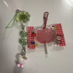 キティちゃん キーホルダー サンリオ クローバー キャンディチャームズ