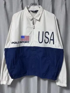 レア 90s POLO SPORT フーディー スイングトップ ポロスポ 当時物