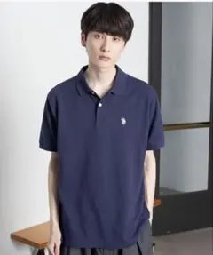 U.S. POLO ASSN ポロアッスン　ポロシャツ　Mサイズ　ネイビーのサムネイル