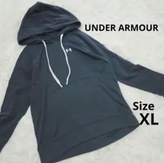 アンダーアーマー パーカー プルオーバー ブラック ロゴ XL