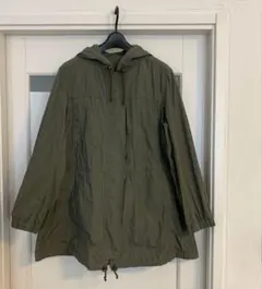 ユニクロ　フード付ジャケット　カーキ　L モッズコート　スプリングコート