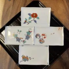 有田焼 清秀 古陶窯 京古染 絵変り 角皿5枚 - メルカリ