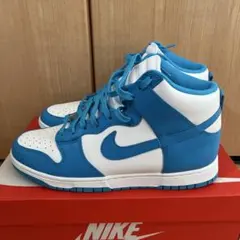 NIKE DUNK HIGH RETRO WHITE/LASER BLUE