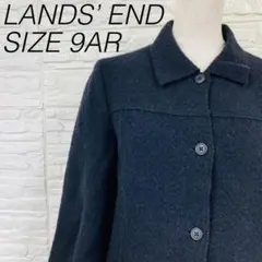 LANDS' END ウールジャケット 9AR ブラック　M ランドエンドのサムネイル
