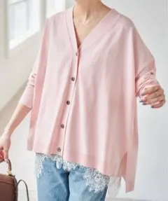 Spick&Span Emil cotoni Vネックカーディガンのサムネイル