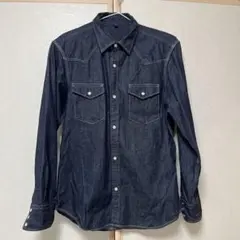 無印良品　デニムシャツ　メンズM〜L【H】