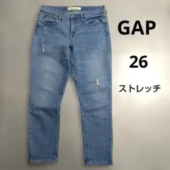 GAP　スキニーデニムパンツ　ガールフレンド　ストレッチ　26