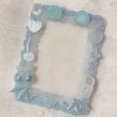 【匿名配送】硬質ケース ホイップデコ クマ耳 水色 124