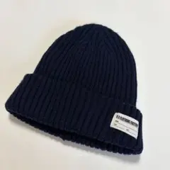 gu ニット帽　ネイビー