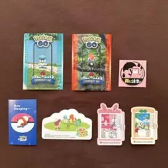 ポケモンセンター ステッカー 7枚セット ヤドン 雨に注意 ニンフィア モクローのサムネイル