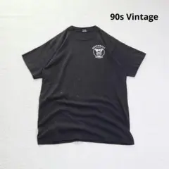 雰囲気抜群 USA製 シングルステッチ ワンポイントTシャツ ブラック