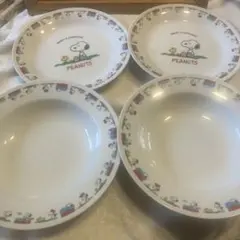 り*マ様 スヌーピー 食器セット 絵皿　スープ皿　4皿セット