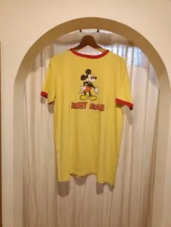 ゆ*な様 70s 80s USA製 ミッキーマウス 両面プリント Tシャツ ヴィ