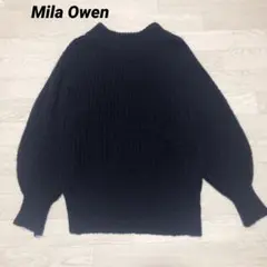 ミラオーウェン Mila Owen リブ編みセーター　アルパカ混