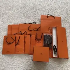 HERMES ショップ袋・リボンセット