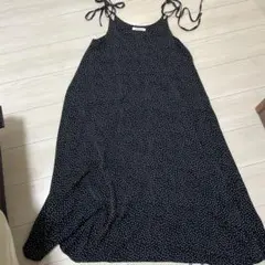 archives ドット柄キャミソールロングワンピース