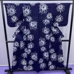 ★4211★ 浴衣 夏着物 ゆかた 濃紺 花火の柄