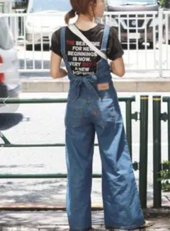 【新品】Ungrid アングリッド バックリボン デニムサロペット　Mサイズ