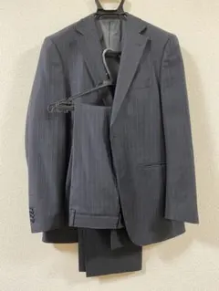 スーツセットアップ　ロロピアーナ　グレー　ストライプ