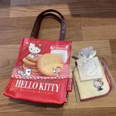 ハローキティ 森永マリービスケット ミニトートバッグ &ウエディングミニタオル