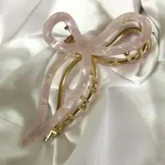 ヘアクリップ　バンスクリップ　バンズ　ヘアアクセサリー　ヘアアレンジ　リボン