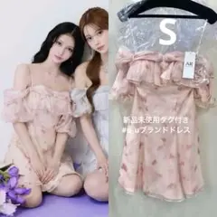 ピンク26802AngelRキャバドレスローブドフルールSugarJEWELS