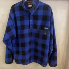 【希少カラー】Patagonia Synchilla フリース L 青黒チェック