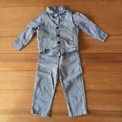 グレー ベスト　シャツ　パンツ セット 100 結婚式　フォーマル　男の子
