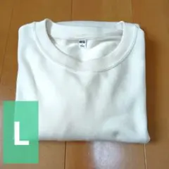 ユニクロ　スウェットシャツ　オフホワイト　Lのサムネイル