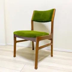 カリモク60 正規品 ダイニングチェア アームレス モケットグリーン