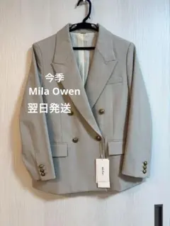 金釦ダブルブレストブレザー　Mila Owen