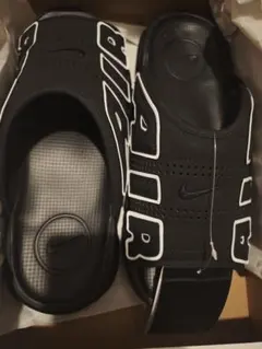 29cm ナイキ エア モア アップテンポ スライド サンダル ブラック