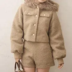 NICECLAUP ポケットファーショートパンツ