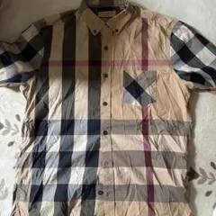 Burberry バーバリー　チェック柄 半袖シャツ