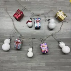 クリスマスオーナメント ハンドメイド ギフトボックス 雪だるま クリスマス 飾り
