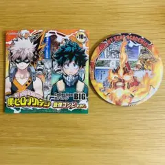 ヒロアカ展　BIG缶バッジ　最強コンビ　エンデヴァー　ホークス