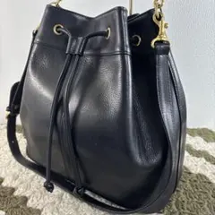 MONTE NEGRO モンテネグロ 本革レザー 2way巾着ショルダーバッグ