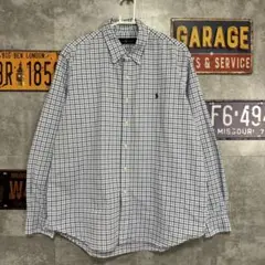 ラルフローレン BDシャツ チェック XL ビッグサイズ ゆるだぼ　古着　長袖