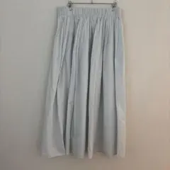 新品未使用　ユニクロ　ボリュームギャザースカート　ライトグレー　L
