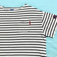 OUTDOOR PRODUCTS 白黒ボーダーTシャツ LL レディース