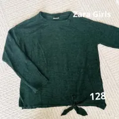 Zara Girlsダークグリーン セーター 8サイズ 128㎝