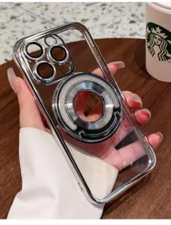 iPhone12promaxケース スタンド付き MagSafe充電 レンズ保護