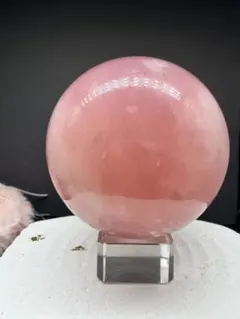 激レア☆巨大☆高品質ローズクォーツ　ピンク　恋愛成就水晶♡六芒星 ☆天然石