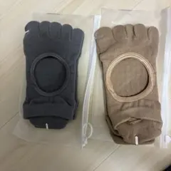 滑り止め付き5本指ヨガソックス2足セット