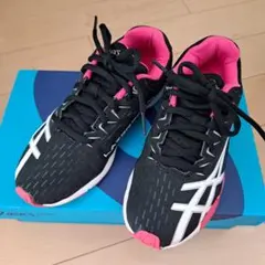 ASICS キッズスニーカー ブラック/ピンク