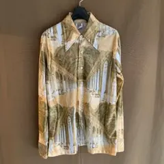 ケニントン　隠れミッキー総柄ポリシャツ