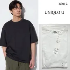 【新品タグ付】UNIQLOUエアリズムコットンオーバーサイズ　Tシャツ ホワイト