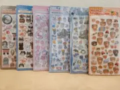 【正規品】ボンボンドロップシール和柄　プチドロップステッカー　みきゃん　6枚組