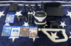 【PS4 + PSVRフルセット】周辺機器・ソフト付き・すぐ遊べます！